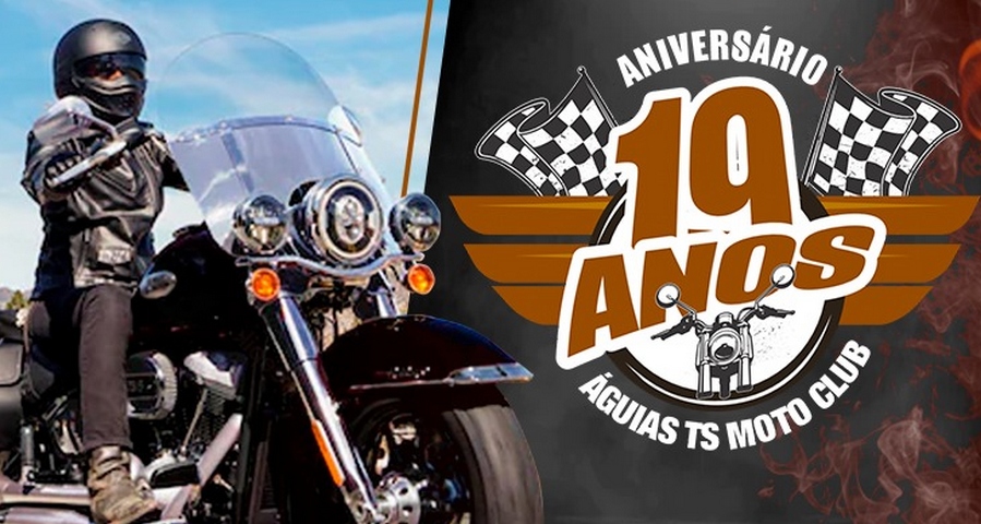 Águias Motoclube celebra mais um aniversário no Parque Francisco Rizzo dia 9/7