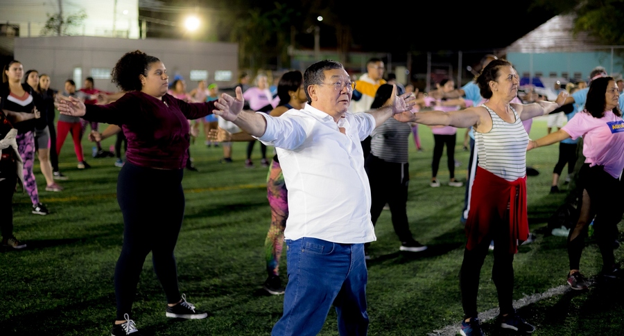 Prefeito Doutor Sato participa da comemoração de 1 ano do Programa Agita+ e anuncia novidade