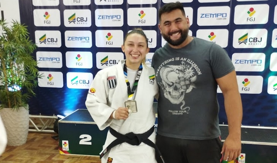 Judô Jandira: Gabriela Alves é vice-campeã brasileira da Região V