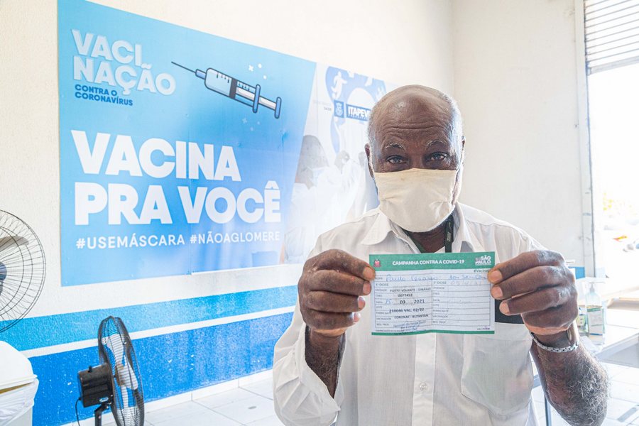 Itapevi inicia vacinação para idosos com mais de 70 a partir desta segunda-feira (27)