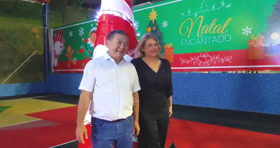 Prefeito Doutor Sato abre o Natal Encantado 2021 com show, parque de diversões e Vila do Noel