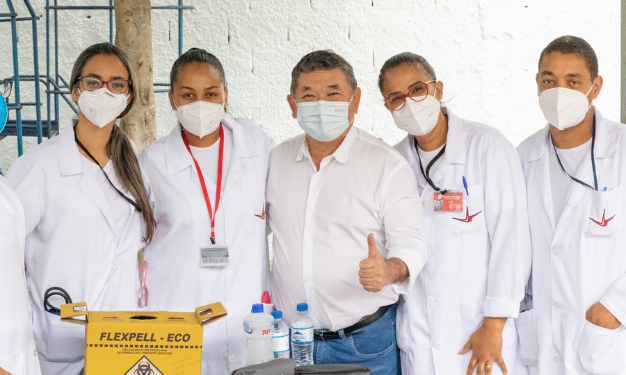 Doutor Sato acompanha a Operação Cidade Limpa em Jandira