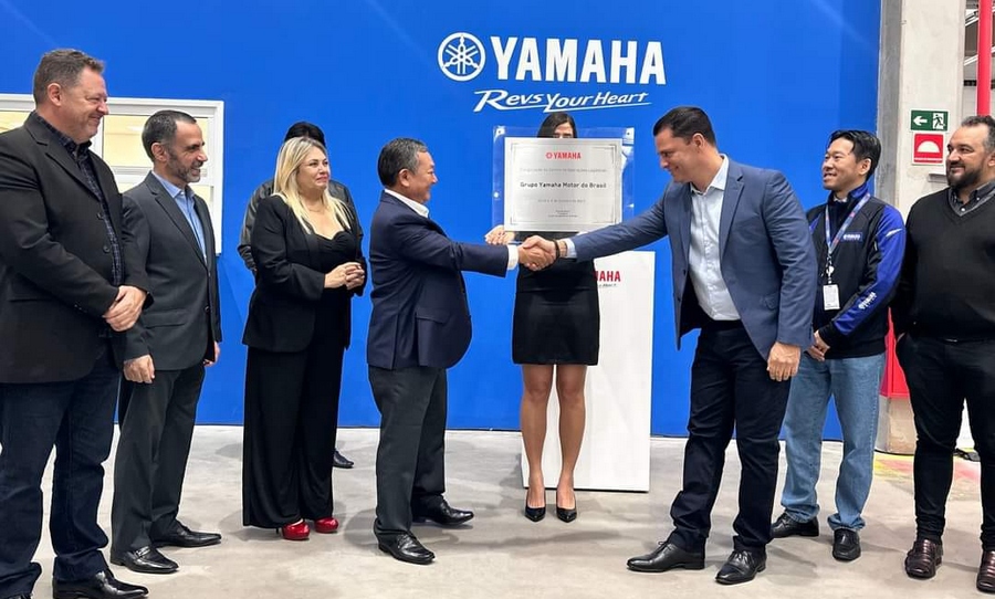 Prefeito Doutor Sato fortalece parcerias industriais e comemora inauguração da Yamaha Jandira