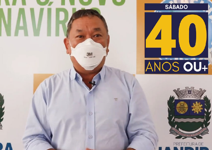 Doutor Sato anuncia antecipação da vacinação contra a Covid-19 para pessoas de 45 anos ou mais