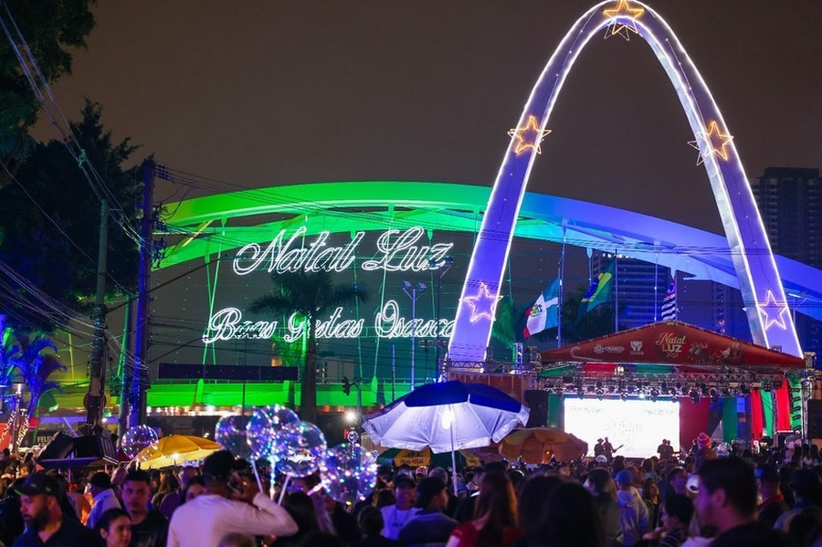 Osasco inaugura decoração do Natal Luz 2022