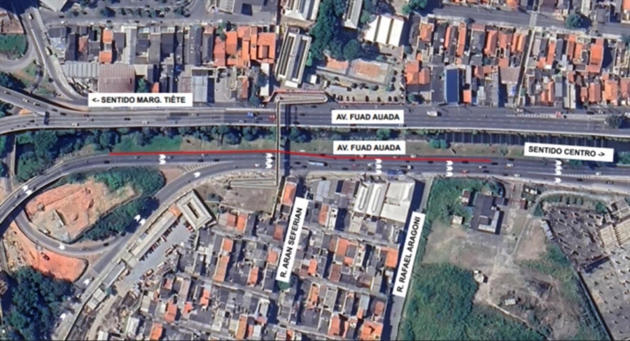 Obras na Castello Branco alteram o tráfego na Av. Fuad Auada