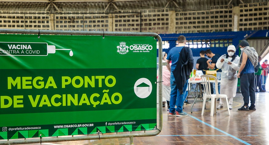 Mega Posto de vacinação contra Covid-19 começam a receber grupos com 30+
