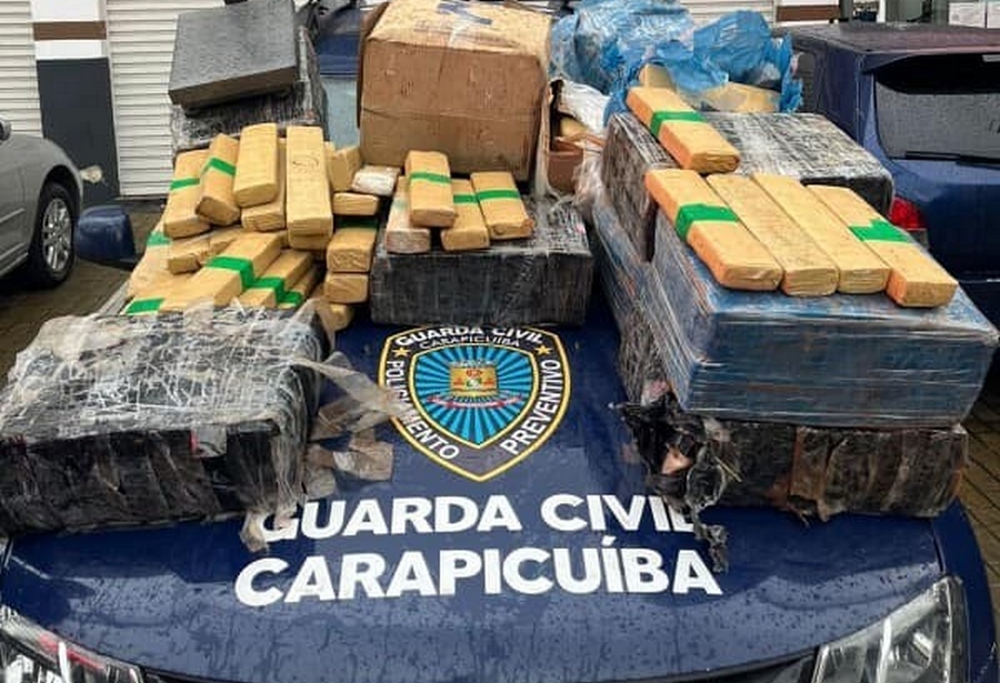 Guarda Civil de Carapicuíba realiza uma das maiores apreensões de drogas da história da cidade
