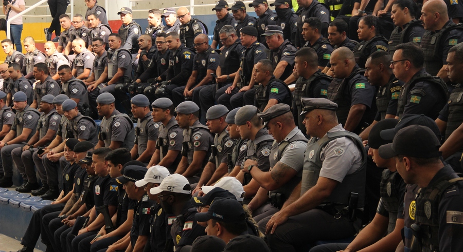 Operação Primavera Segura começa com as forças policiais no ginásio José Corrêa