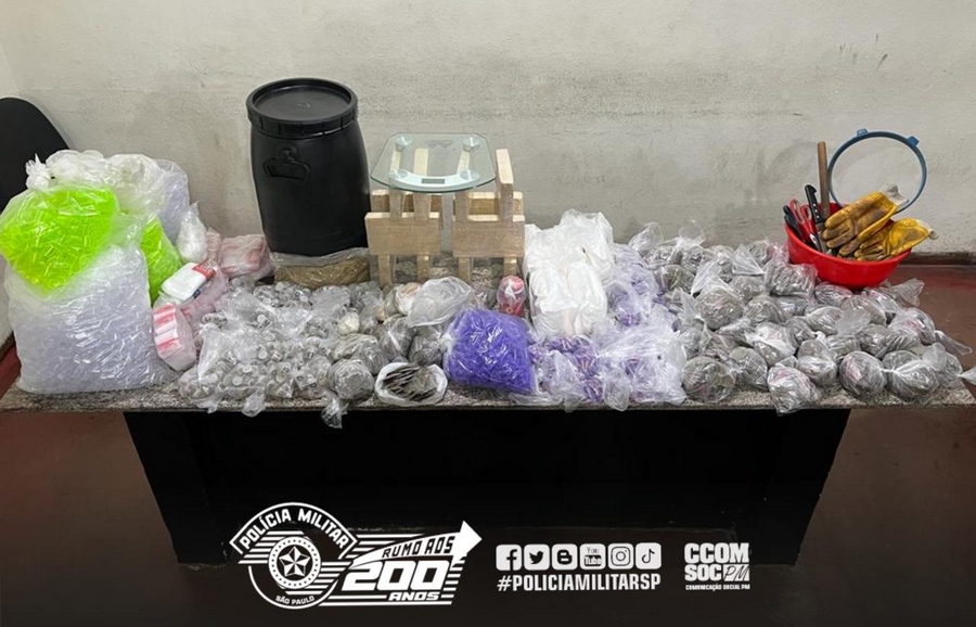 5º BAEP apreende mais 27 kg de drogas em Itapevi