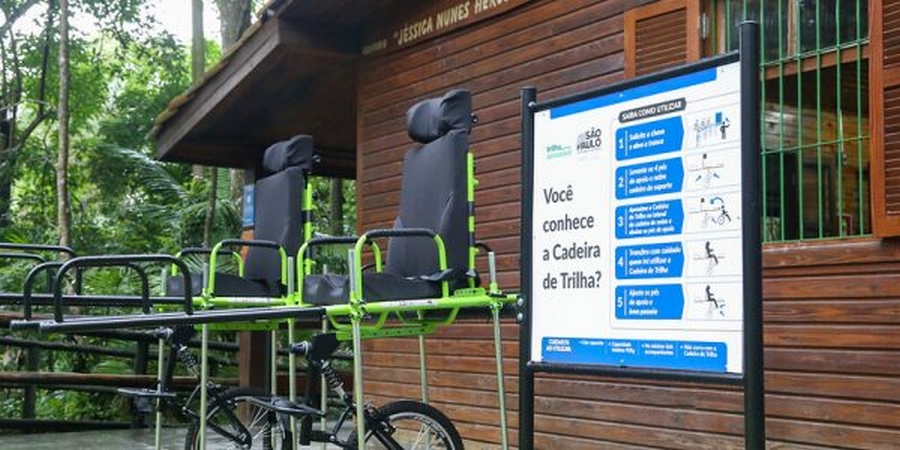 Parques estaduais recebem cadeiras de trilha para pessoas com deficiência
